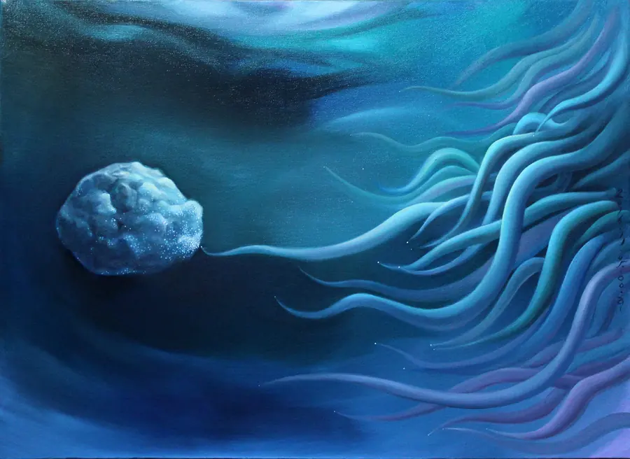 Contact (접촉), painting by Yeongju Yang