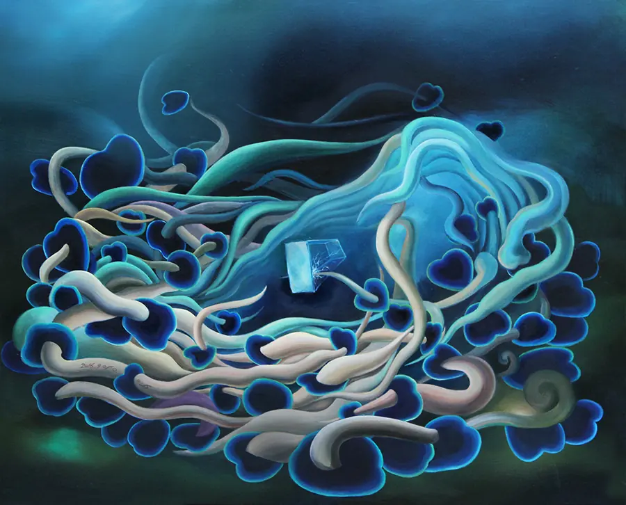 Sonata of Addiction (중독의 소나타), painting by Yeongju Yang