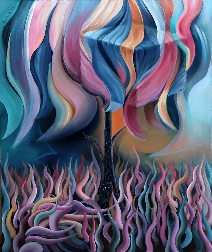 Idea Cube (이데아 큐브), painting by Yeongju Yang
